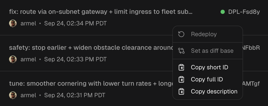 Context Menu